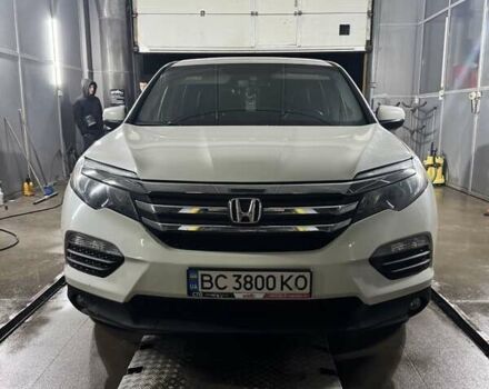 Белый Хонда Пилот, объемом двигателя 3.47 л и пробегом 145 тыс. км за 23500 $, фото 1 на Automoto.ua