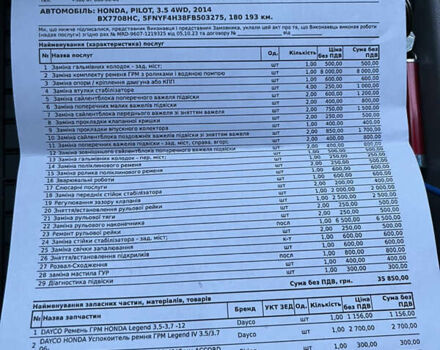 Черный Хонда Пилот, объемом двигателя 3.47 л и пробегом 190 тыс. км за 16500 $, фото 10 на Automoto.ua