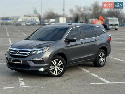 Серый Хонда Пилот, объемом двигателя 3.47 л и пробегом 148 тыс. км за 19450 $, фото 1 на Automoto.ua