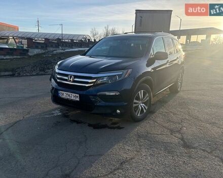 Синий Хонда Пилот, объемом двигателя 3.47 л и пробегом 200 тыс. км за 13850 $, фото 1 на Automoto.ua