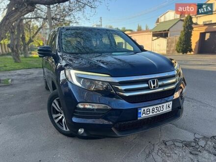 Синий Хонда Пилот, объемом двигателя 3.47 л и пробегом 114 тыс. км за 16500 $, фото 1 на Automoto.ua