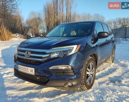 Синий Хонда Пилот, объемом двигателя 3.47 л и пробегом 111 тыс. км за 16600 $, фото 1 на Automoto.ua