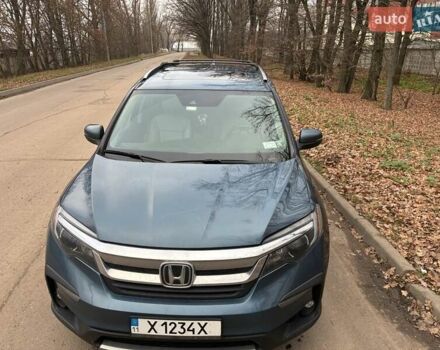 Синий Хонда Пилот, объемом двигателя 3.47 л и пробегом 110 тыс. км за 23000 $, фото 1 на Automoto.ua