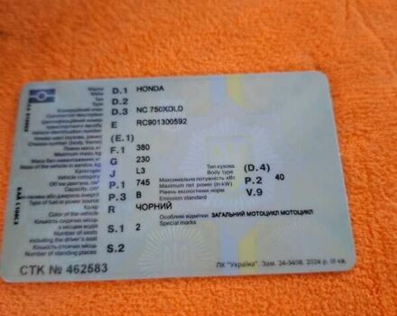 Черный Хонда NC 750X, объемом двигателя 0.75 л и пробегом 12 тыс. км за 9300 $, фото 3 на Automoto.ua