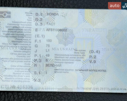 Зеленый Хонда Tact AF-51, объемом двигателя 0.49 л и пробегом 5 тыс. км за 550 $, фото 1 на Automoto.ua