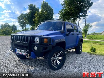 Синий Хаммер Н3, объемом двигателя 3.7 л и пробегом 201 тыс. км за 18000 $, фото 1 на Automoto.ua