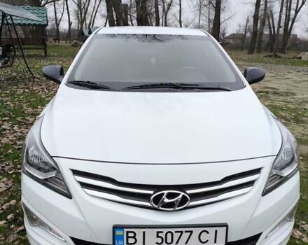 Белый Хендай Акцент, объемом двигателя 1.4 л и пробегом 92 тыс. км за 9499 $, фото 1 на Automoto.ua