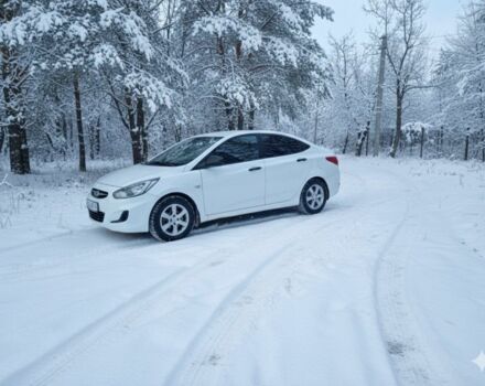 Белый Хендай Акцент, объемом двигателя 1.4 л и пробегом 160 тыс. км за 7500 $, фото 1 на Automoto.ua