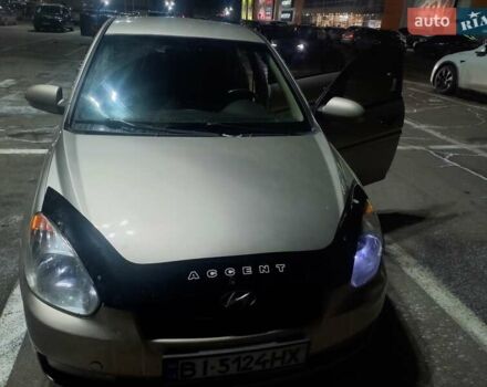 Бежевый Хендай Акцент, объемом двигателя 1.49 л и пробегом 187 тыс. км за 4400 $, фото 1 на Automoto.ua