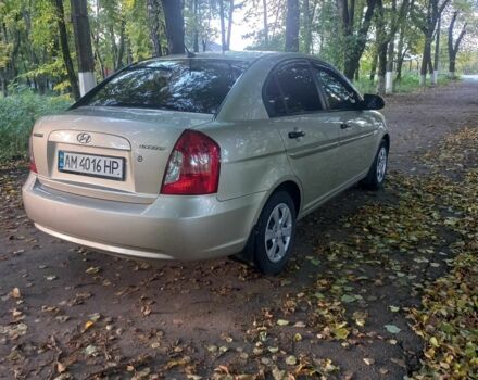 Бежевый Хендай Акцент, объемом двигателя 1.4 л и пробегом 192 тыс. км за 5200 $, фото 1 на Automoto.ua