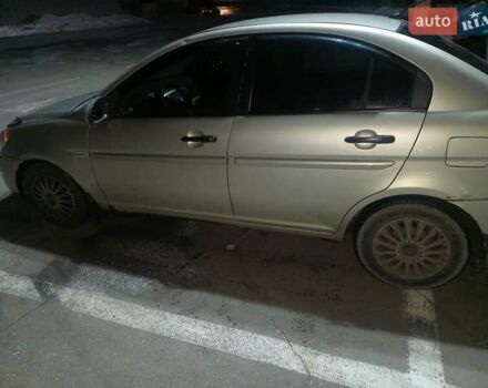 Бежевый Хендай Акцент, объемом двигателя 1.49 л и пробегом 187 тыс. км за 4400 $, фото 2 на Automoto.ua