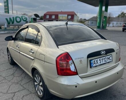 Бежевый Хендай Акцент, объемом двигателя 1.4 л и пробегом 216 тыс. км за 4750 $, фото 2 на Automoto.ua