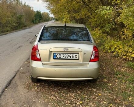 Бежевый Хендай Акцент, объемом двигателя 1.4 л и пробегом 159 тыс. км за 4200 $, фото 4 на Automoto.ua