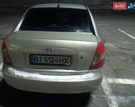 Бежевый Хендай Акцент, объемом двигателя 1.49 л и пробегом 187 тыс. км за 4400 $, фото 7 на Automoto.ua