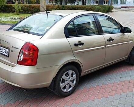 Бежевый Хендай Акцент, объемом двигателя 1.4 л и пробегом 58 тыс. км за 5700 $, фото 1 на Automoto.ua