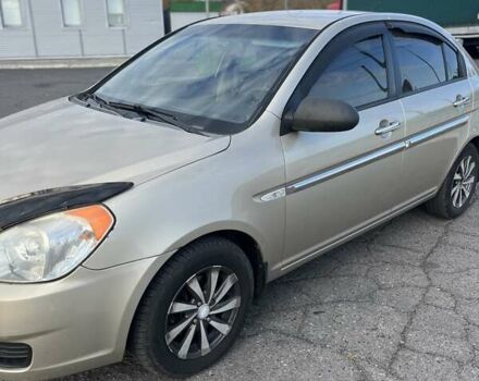 Бежевый Хендай Акцент, объемом двигателя 1.4 л и пробегом 216 тыс. км за 4750 $, фото 1 на Automoto.ua