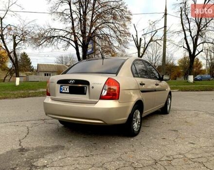 Бежевый Хендай Акцент, объемом двигателя 1.4 л и пробегом 163 тыс. км за 5300 $, фото 3 на Automoto.ua