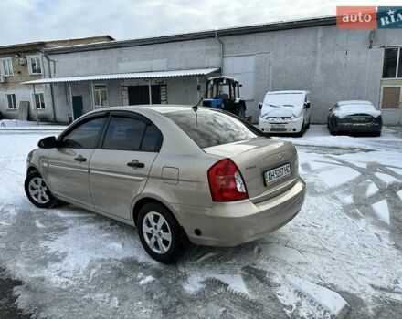 Бежевый Хендай Акцент, объемом двигателя 1.4 л и пробегом 113 тыс. км за 5900 $, фото 4 на Automoto.ua