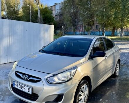 Бежевый Хендай Акцент, объемом двигателя 1.4 л и пробегом 190 тыс. км за 5750 $, фото 2 на Automoto.ua