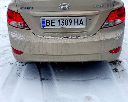 Хендай Акцент 2013 в Новой Одессе на Automoto.ua Бежевый Хендай Акцент, объемом двигателя 1.6 л и пробегом 150 тыс. км за 7400 $, фото 3 на Automoto.ua