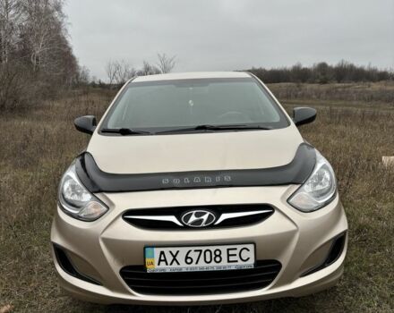 Бежевый Хендай Акцент, объемом двигателя 1.4 л и пробегом 96 тыс. км за 9500 $, фото 4 на Automoto.ua