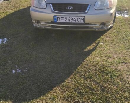 Бежевый Хендай Акцент, объемом двигателя 1.3 л и пробегом 370 тыс. км за 1421 $, фото 1 на Automoto.ua