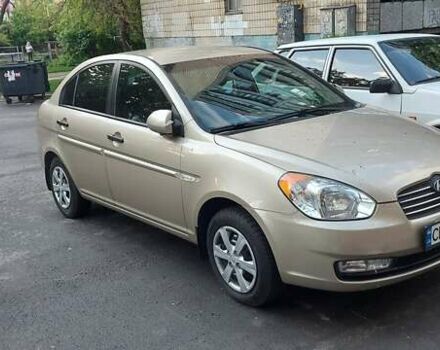 Бежевый Хендай Акцент, объемом двигателя 1.4 л и пробегом 120 тыс. км за 5350 $, фото 1 на Automoto.ua