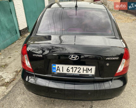 Черный Хендай Акцент, объемом двигателя 1.4 л и пробегом 343 тыс. км за 5000 $, фото 2 на Automoto.ua