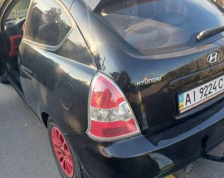 Чорний Хендай Акцент, об'ємом двигуна 1.6 л та пробігом 147 тис. км за 3500 $, фото 4 на Automoto.ua