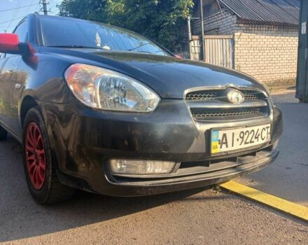 Черный Хендай Акцент, объемом двигателя 1.6 л и пробегом 148 тыс. км за 3300 $, фото 1 на Automoto.ua