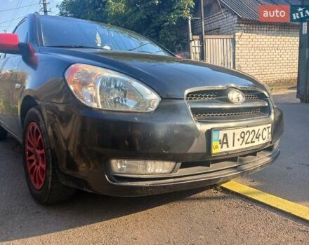 Чорний Хендай Акцент, об'ємом двигуна 1.6 л та пробігом 147 тис. км за 3500 $, фото 1 на Automoto.ua