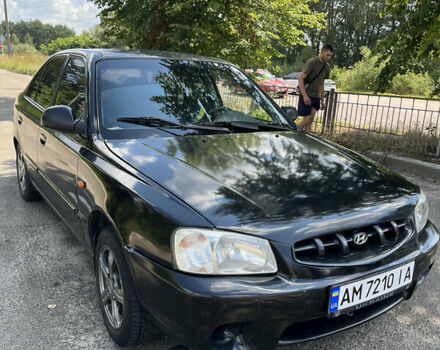 Чорний Хендай Акцент, об'ємом двигуна 1.6 л та пробігом 382 тис. км за 2500 $, фото 1 на Automoto.ua