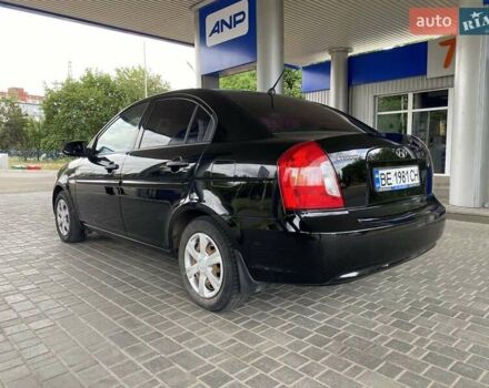 Черный Хендай Акцент, объемом двигателя 1.4 л и пробегом 93 тыс. км за 5800 $, фото 6 на Automoto.ua
