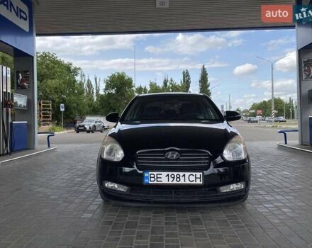 Черный Хендай Акцент, объемом двигателя 1.4 л и пробегом 93 тыс. км за 5800 $, фото 1 на Automoto.ua