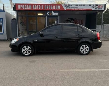 Черный Хендай Акцент, объемом двигателя 1.4 л и пробегом 211 тыс. км за 5400 $, фото 7 на Automoto.ua