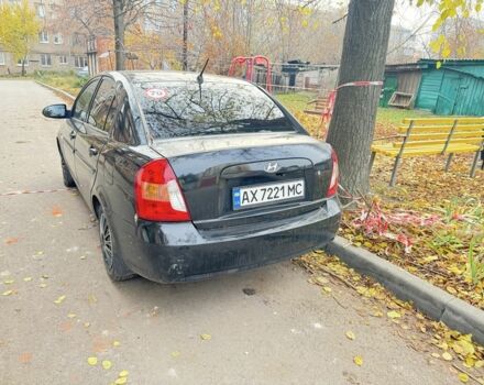 Черный Хендай Акцент, объемом двигателя 1.4 л и пробегом 250 тыс. км за 3000 $, фото 2 на Automoto.ua