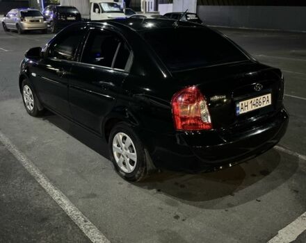 Черный Хендай Акцент, объемом двигателя 1.4 л и пробегом 197 тыс. км за 4800 $, фото 1 на Automoto.ua
