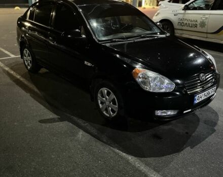 Черный Хендай Акцент, объемом двигателя 1.4 л и пробегом 197 тыс. км за 4800 $, фото 3 на Automoto.ua
