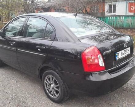 Черный Хендай Акцент, объемом двигателя 1.49 л и пробегом 231 тыс. км за 4600 $, фото 5 на Automoto.ua