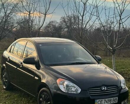 Чорний Хендай Акцент, об'ємом двигуна 1.4 л та пробігом 158 тис. км за 4500 $, фото 2 на Automoto.ua
