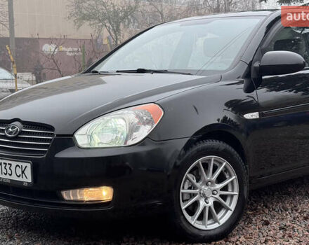 Черный Хендай Акцент, объемом двигателя 1.4 л и пробегом 139 тыс. км за 5999 $, фото 9 на Automoto.ua