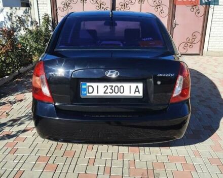 Черный Хендай Акцент, объемом двигателя 1.4 л и пробегом 237 тыс. км за 4800 $, фото 1 на Automoto.ua