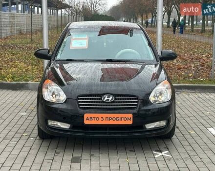 Черный Хендай Акцент, объемом двигателя 1.4 л и пробегом 156 тыс. км за 4700 $, фото 1 на Automoto.ua