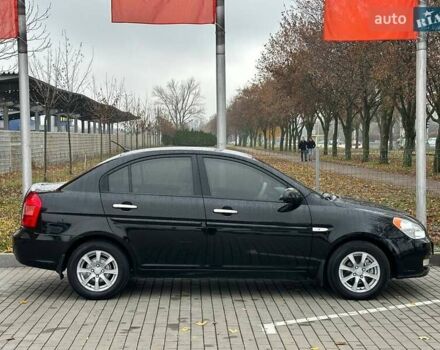 Черный Хендай Акцент, объемом двигателя 1.4 л и пробегом 156 тыс. км за 4700 $, фото 3 на Automoto.ua
