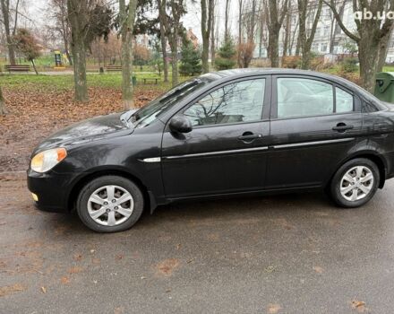 Черный Хендай Акцент, объемом двигателя 1.4 л и пробегом 165 тыс. км за 5390 $, фото 7 на Automoto.ua