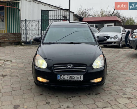 Черный Хендай Акцент, объемом двигателя 1.4 л и пробегом 215 тыс. км за 4799 $, фото 1 на Automoto.ua
