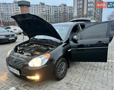 Черный Хендай Акцент, объемом двигателя 1.4 л и пробегом 221 тыс. км за 4950 $, фото 17 на Automoto.ua