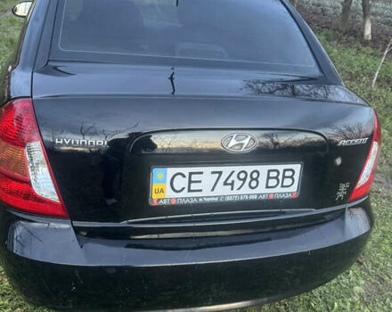 Чорний Хендай Акцент, об'ємом двигуна 1.4 л та пробігом 158 тис. км за 4500 $, фото 5 на Automoto.ua