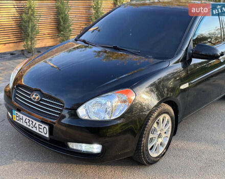 Черный Хендай Акцент, объемом двигателя 1.4 л и пробегом 128 тыс. км за 5800 $, фото 17 на Automoto.ua