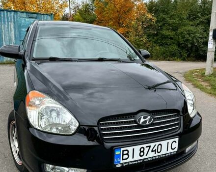 Черный Хендай Акцент, объемом двигателя 1.5 л и пробегом 190 тыс. км за 5800 $, фото 2 на Automoto.ua